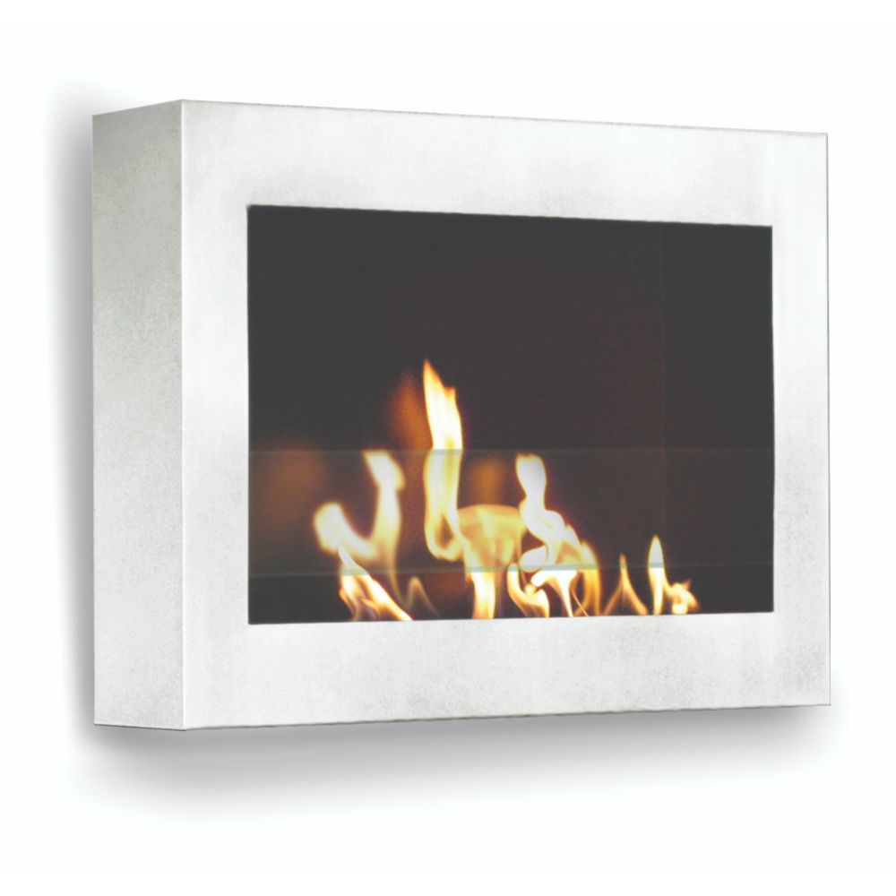 Anywhere Fireplaces 90213 Indoor Wall Mount Fireplace SoHo (WhiteHigh Gloss) Model